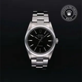 Rolex Air King 14000 34mm Stainless steel Black