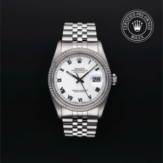 Rolex Datejust 36 16234 Stainless steel Weiss