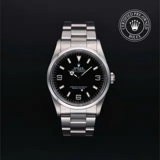 Rolex Explorer 14270 Stainless steel Black