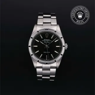 Rolex Air King 14010 34mm Stainless steel Black