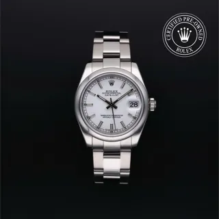 Rolex Datejust 31 178240 Stainless steel Weiss