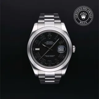 Rolex Datejust II 116300 Stainless steel Black