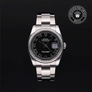 Rolex Datejust 36 116200 Stainless steel Black