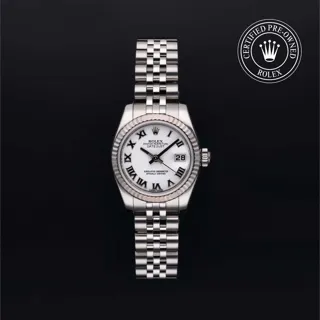 Rolex Lady-Datejust 179174 Stainless steel White