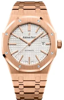 Audemars Piguet Royal Oak 15400OR.OO.1220OR.02 41mm Rose gold Silver