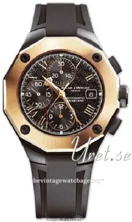 Baume & Mercier Riviera MOA8712 43mm 18 carat rose gold$steel Black