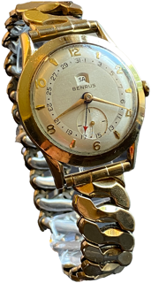 Benrus Day/Date Pointer 10k yellow gold filled