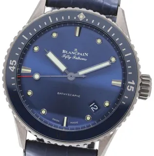 Blancpain Fifty Fathoms 5000-0240-O52A 43mm Ceramic Blue