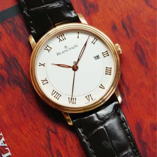 Blancpain Villeret 6651-3642-55B 40mm Red gold White