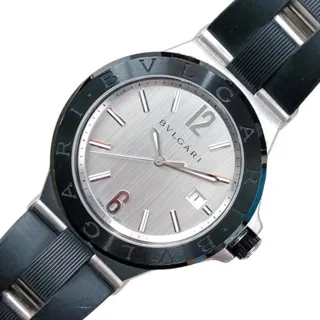 Bulgari Diagono DG42C6SCVD 42mm Ceramic Silver