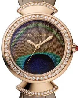 Bulgari Diva's Dream 103139 DVP37FEAGL 37mm Rose gold Peacock