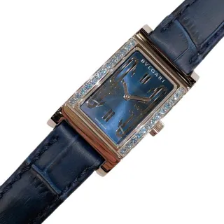 Bulgari Rettangolo RT39S 21mm Steel Blue