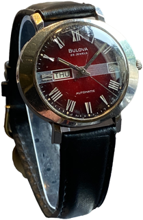 Bulova President C chrome plated$steel back