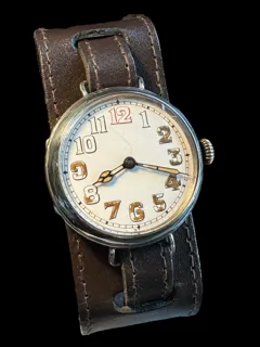 Buren Gents Trench Watch Silver