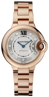 Cartier Ballon Bleu 33mm WE902062 Rose gold Silver