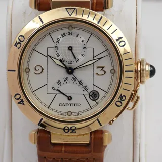 Cartier Pasha 2395 Yellow gold Silver