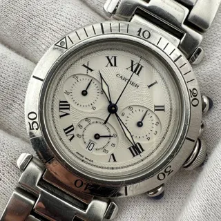 Cartier Pasha W31018H3 38mm Steel White