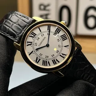 Cartier Ronde Solo de Cartier W6700455 36mm Yellow gold Silver