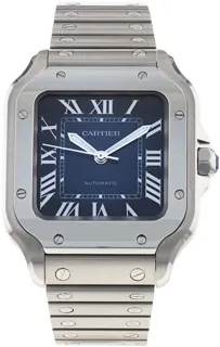 Cartier Santos de Cartier WSSA0063 35mm Stainless steel Blue