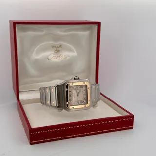 Cartier Santos Galbée 187901 29mm Gold/Steel White