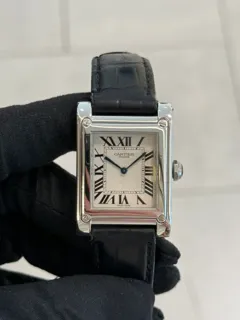 Cartier Tank 2485 Platinum Silver