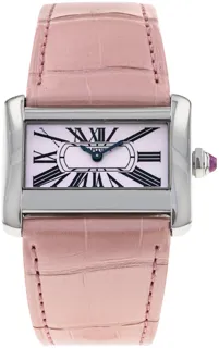 Cartier Tank Divan W6301455 Steel Mother of Pearl$Pink