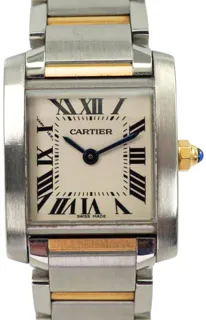 Cartier Tank Française 2384 20mm Stainless steel and 18k yellow gold Silver