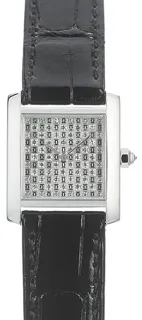 Cartier Tank Française W102631 20mm White gold Silver