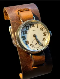 Cyma Gents Trench Watch Nickel Silver Plated