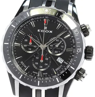 Edox 10248 43mm Steel Black