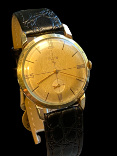 Elgin Gents Dress Watch 10k Yellow Rolled Gold Plate