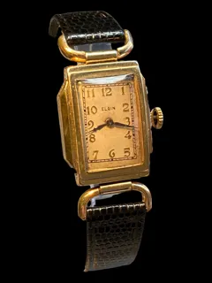 Elgin Unisex Dress Watch gold plated$steel back