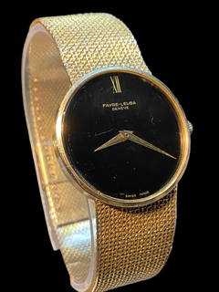 Favre-Leuba gold plated$steel back Black