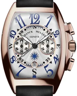 Franck Muller Cintree Curvex FM8080 40mm Rose gold Silver