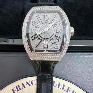 Franck Muller Vanguard V 45 SC DT 44mm Steel Black