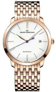 Girard-Perregaux 1966 49525-52-131-52A 40mm Rose gold Silver