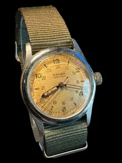 Gruen Pan American Pilots Watch steel