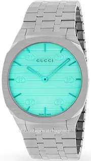 Gucci 25H YA163409 Brushed steel Blue