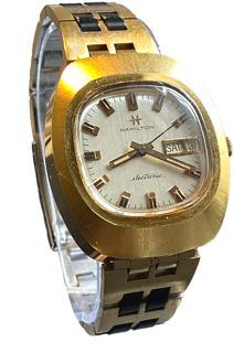 Hamilton Atlas Electronic Yellow Gold Plated$steel back