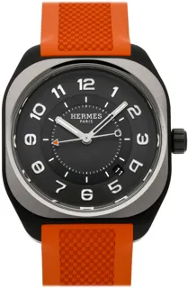 Hermès Cape Cod W049430WW00 42mm DLC coated titanium Black