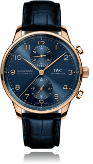 IWC Portugieser IW371614 Yellow gold Blue