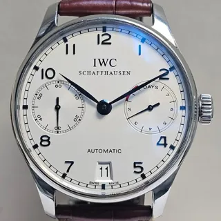 IWC Portugieser IW500107 42mm Stainless steel Silver