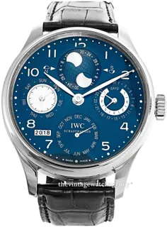 IWC Portugieser IW503203 44mm White gold Blue