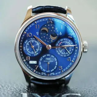 IWC Portugieser IW503401 44mm White gold Blue