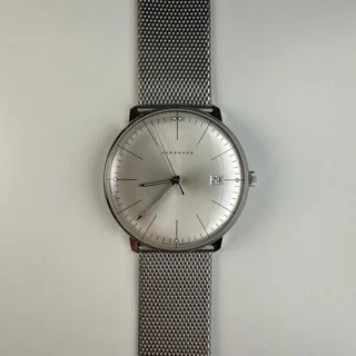 Junghans max bill 41/4463.46 38mm Stainless steel Silver