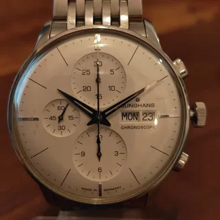 Junghans Meister Chronoscope 027/4120.00 40mm Stainless steel White