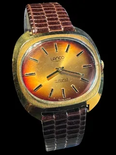 Lanco Gents Dress Watch PJ12367 Gold Plated$Steel