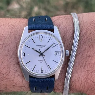 Longines Admiral 34mm Steel Silver