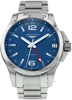 Longines Conquest L3.687.4.99.6 41mm Stainless steel Blue