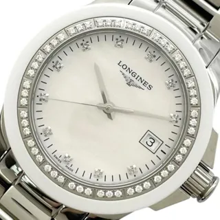 Longines Conquest L3.281.0 35mm Steel White